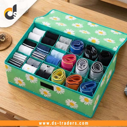 24 Grids Foldable Sock Organizer